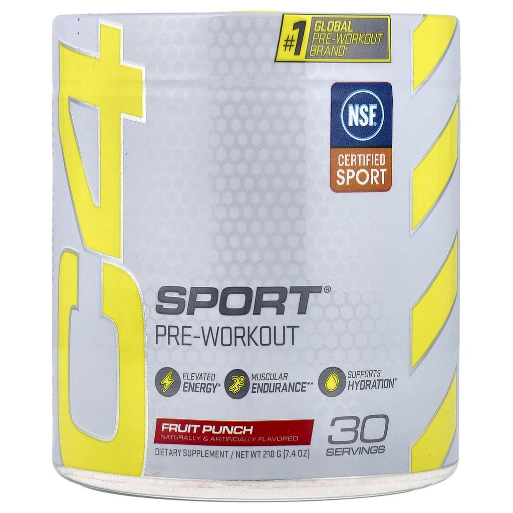 C4 / Cellucor, C4 Sport, Pre-Workout, Fruit Punch, 210G (7.4Oz)