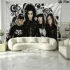 TH Band Wall Tapestry Aesthetic Wall Hanging Printed Fabric Blanket Decorative Tapestries for Bedroom Living Room Home Decor