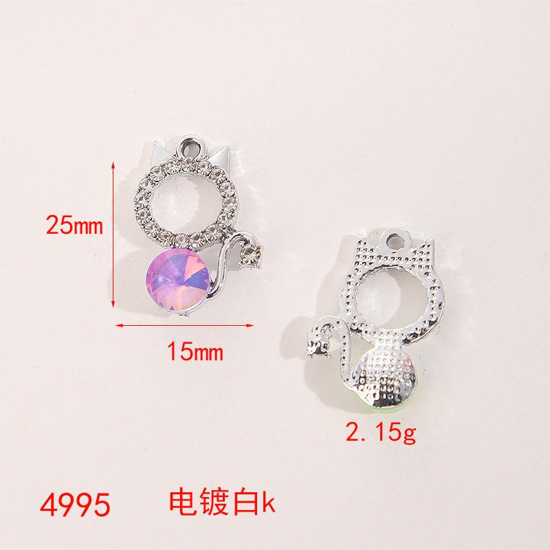 Baroque Bow Water Drop Pendant Pendant Diy Handmade Peach Heart Earrings Hand Necklace Material Bag Accessories