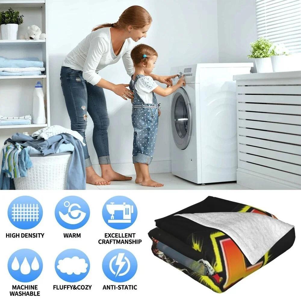 Anime Blanket Mermaid Melody Pichi Pichi Pitch Double Bed Blankets & Throws Furry Throw Sofa Fluffy Soft Decorative Custom Kid's