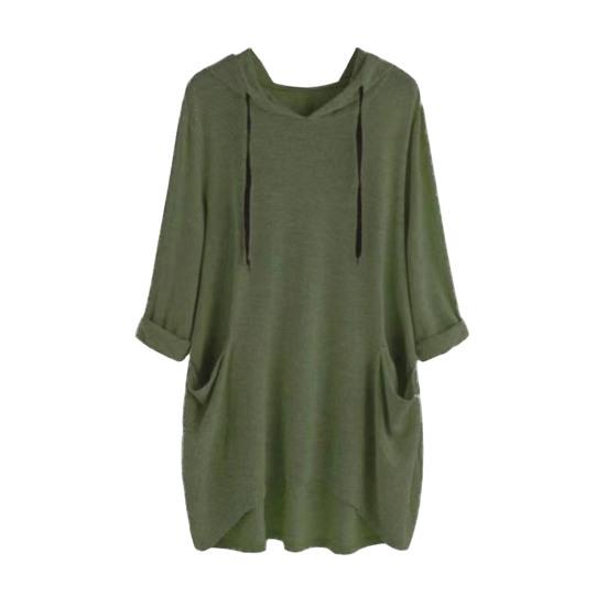 45720 Sleeve Hoodies for Women Oversized Hooded Pullover Tops
