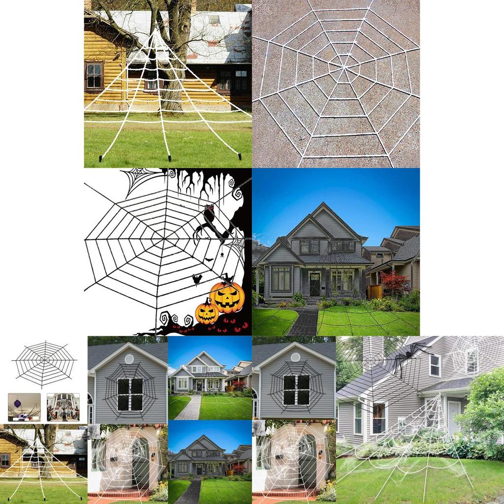 High-quality Halloween Horrible Spider Web Ideal For Spooky Party Decorations