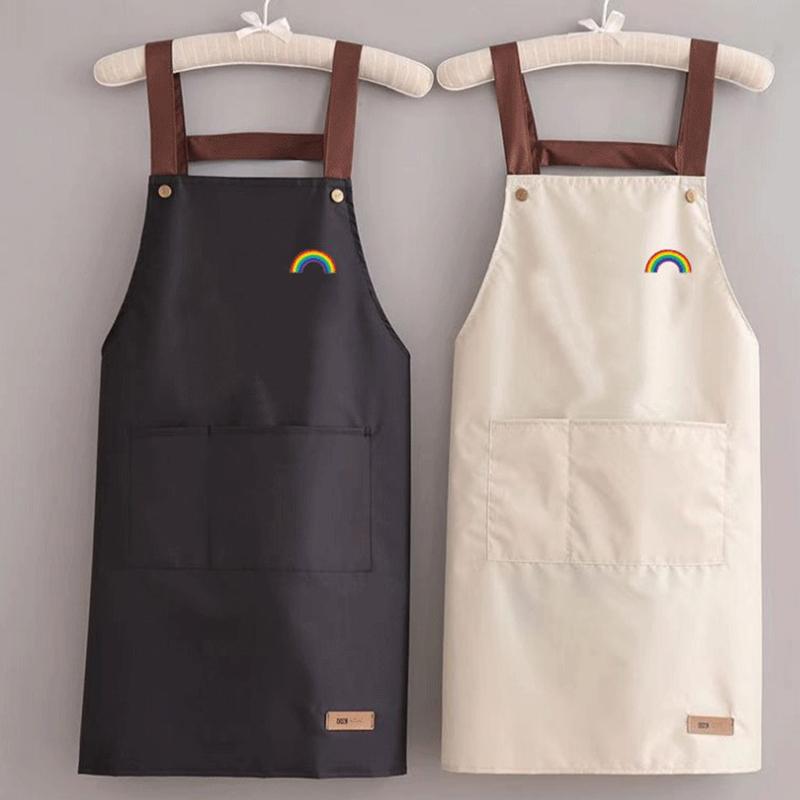 

Водонепроницаемый фартук, устойчивый к грязи, кухонный фартук, маслостойкая одежда, безрукавные фартуки для готовки, аксессуары для уборки кухни