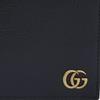 Gucci Black Leather GG Marmont Large Bi-Fold Wallet 428726-DJ20T-1000