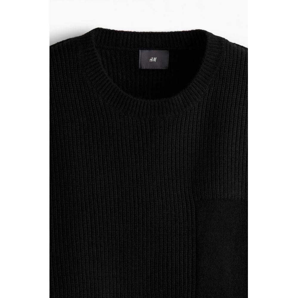 H M Loose Fit Sweater Black