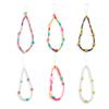 Simple Handmade Woven Beaded Phone Chain Personality Trendy Pearl Flower Phone Accessory Pendant