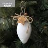 White Foam Christmas Ball Ornaments Xmas Tree Hanging Snowflake Bell Pendants Navidad Home Party Decorations 2025 New Year Gifts