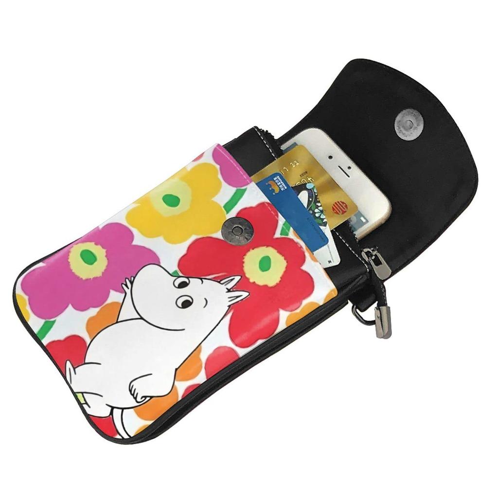 THEBEASTPIE Moomin Shoulder Smartphone Walking Bag for PU Multifunctional Crossbody Small Item Cell Phone LANSERY Card Shoulder Bag Bag, Pouch, Women,