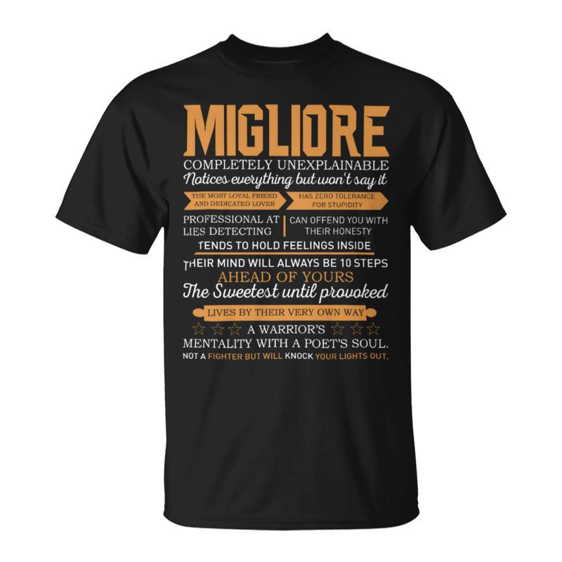 Migliore Completely Unexplainable Notices Everything But Won’T Say It Name T-Shirt