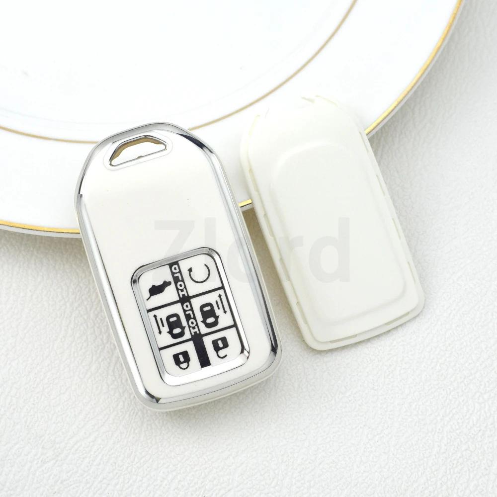 6 Button Tpu Car Key Case Cover Shell Fob For Honda Accord Civic Crv Pilot Ridgeline Odyssey Passport Smart Remote Key Protector