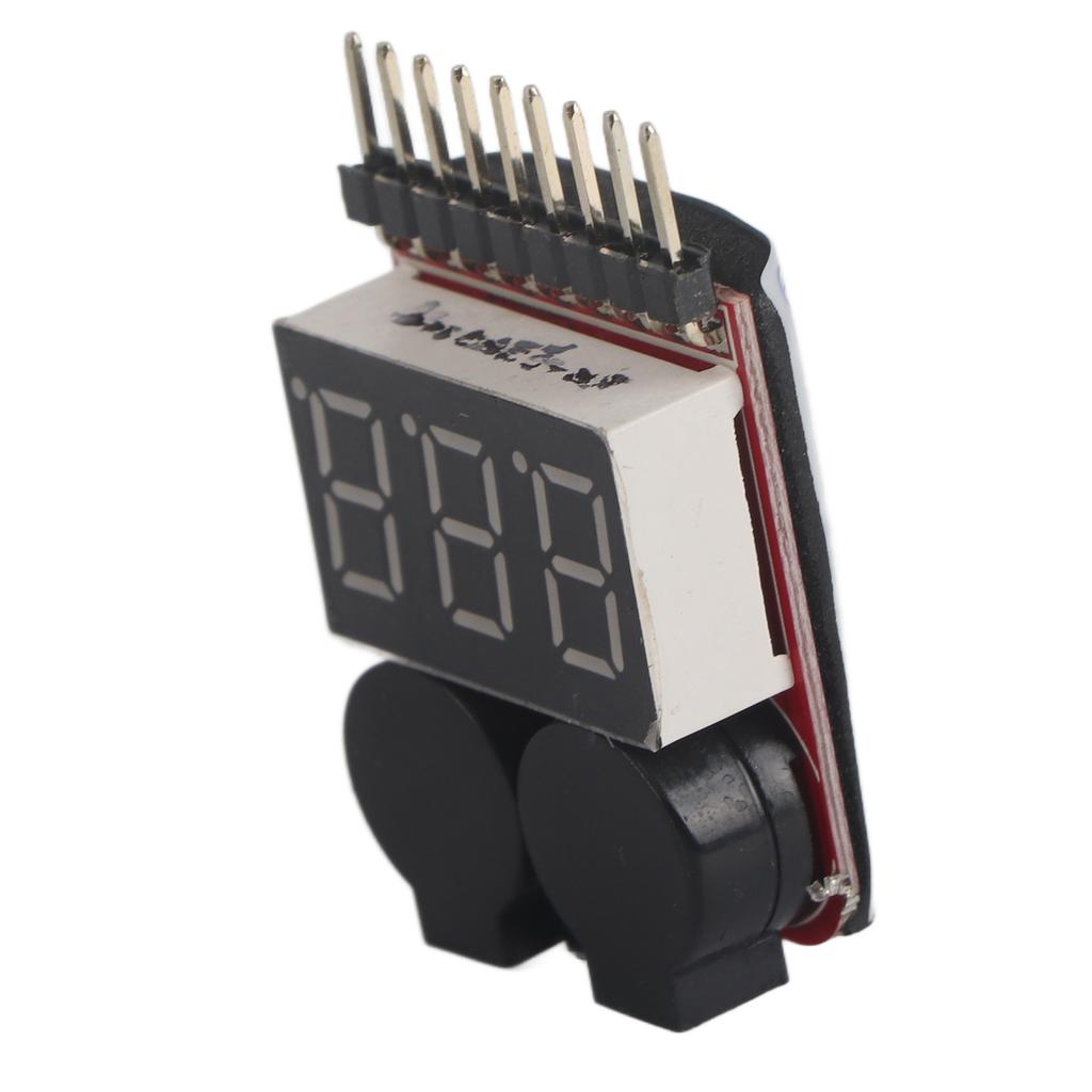 3Pcs Set RC 1S 8S Lipo Battery LED Tester Low Voltage Alarm Buzzer Checker RC Accessory