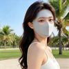 Elegant Sun-protection Mask Nylon Ice Silk Drinking Mask  Outdoor Activities