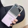 Ins Korean Cute Clear Case For Samsung Z Flip 7/6/5/4/3 Hinge Full Protection PC Case For Motorola Razr 60 50 Ultra Razr 40Ultra