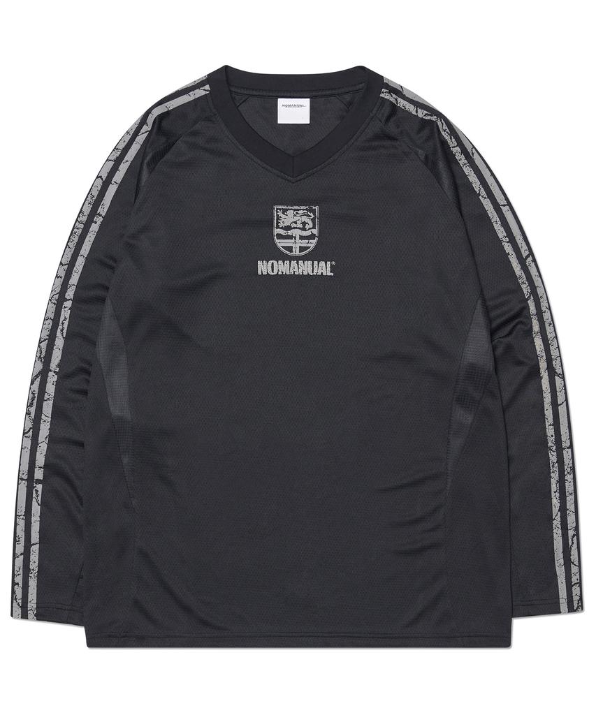Nomaenyueol Cracked Line Long Sleeve Uniform - Black