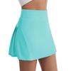 Women's Silk Grid Anti-Exposure Yoga Skort - Spring/Summer Sweat-Wicking Badminton & Tennis Training Skirt