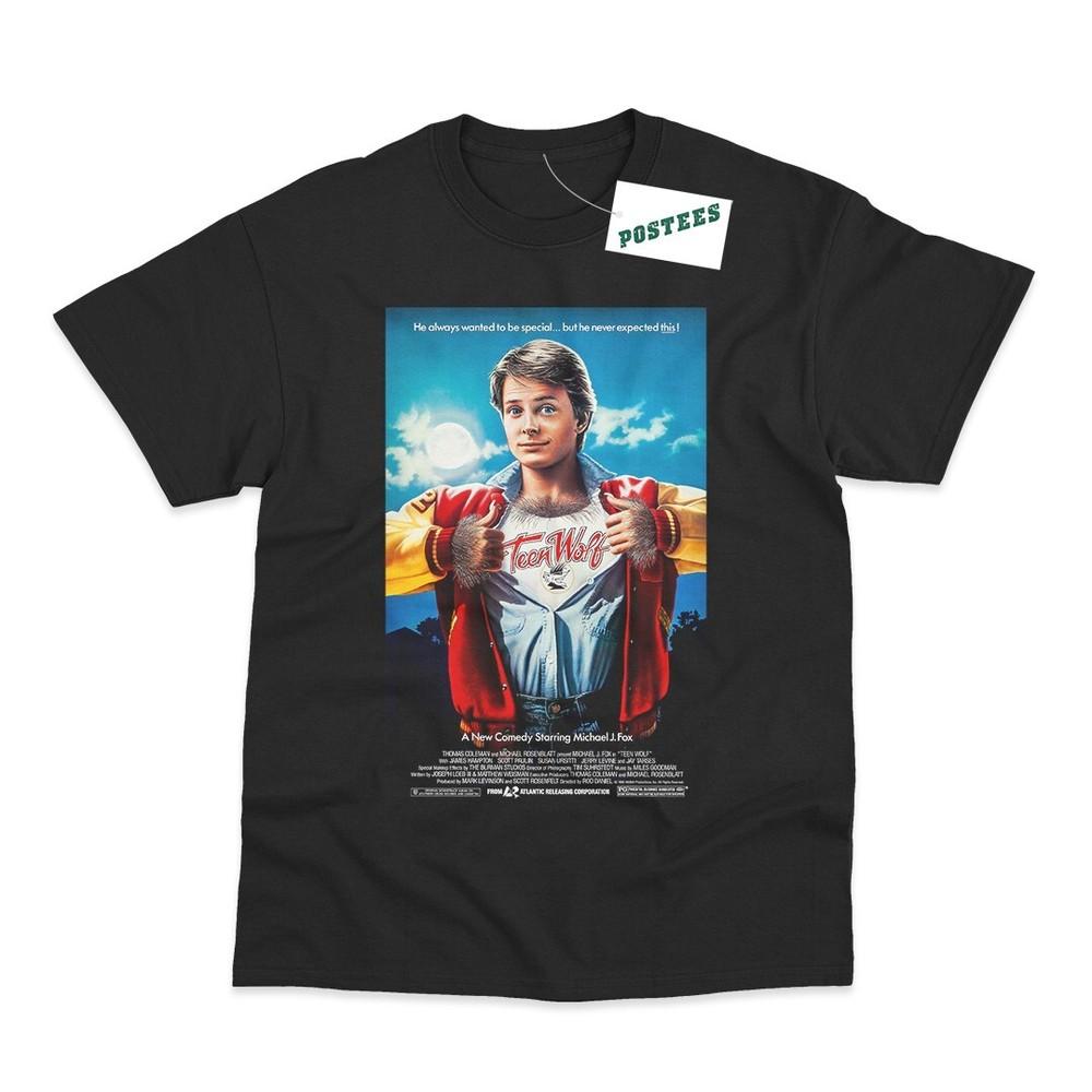 Teen Wolf Movie Poster Direct To Garment Printed TShirt Unisex T-Shirt XXL