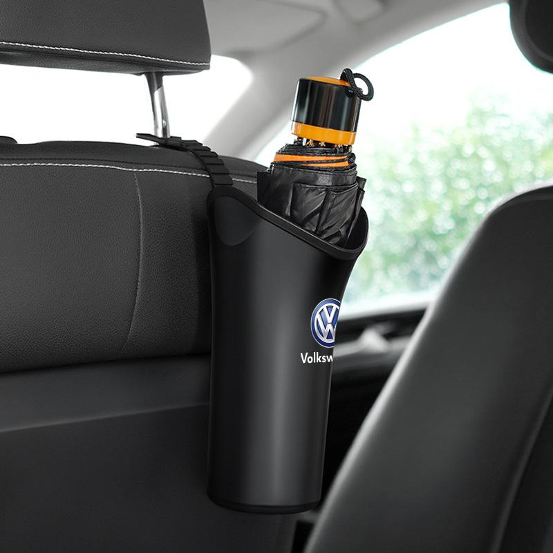 1/2Pcs Car Styling Car Storage Box Umbrella Garbage Organizer Bucket For Volkswagen Tiguan Golf-4 5 6 7 MK6 B5 B6 B7 Jetta Lavida Polo Tiguan Passat
