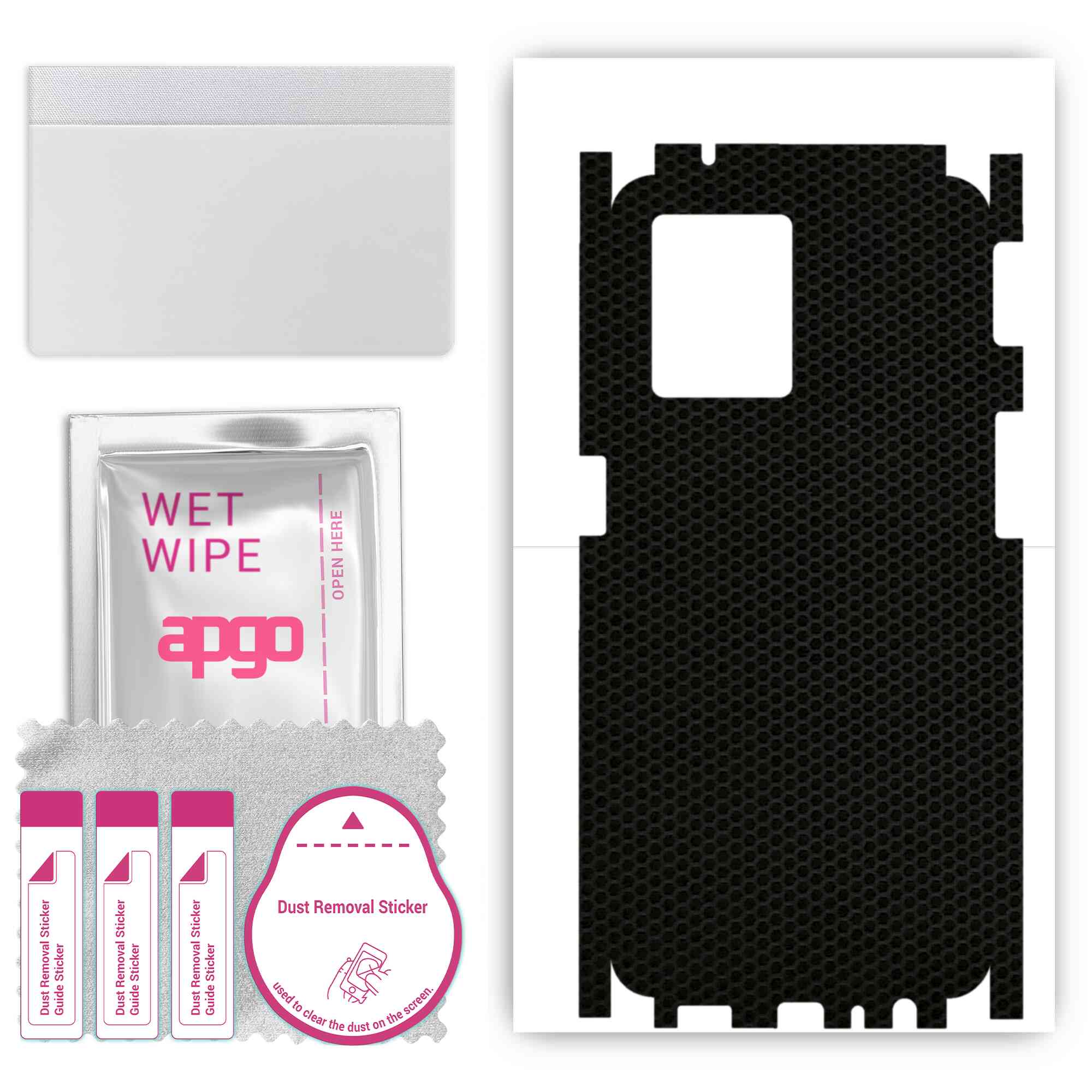 

apgo Protective Skin Sticker for the back+sides compatible with Oppo Reno8 4G, Full Wrap Film, Foil, Vinyl - Pattern Matrix