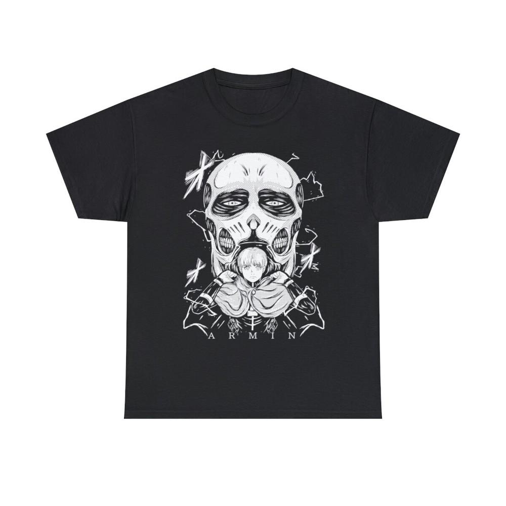Armin Arlelt Tshirt Attack On Titan Snk Anime Black Shirt Tshirt All Size M