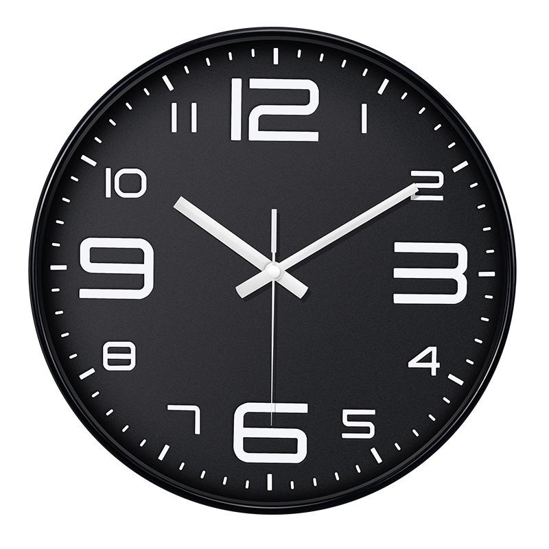 12-Inch Light Luxury Quartz Wall Clock: Simple, Creative Design for Home