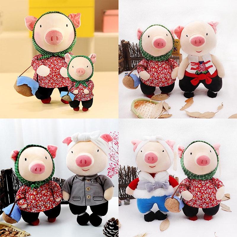 Cute Plush Toy Couple Pig Dolls, Soft Stuffed Animal Dolls, Perfect Gift For Boyfriend 15cm, 50cm, 28cm