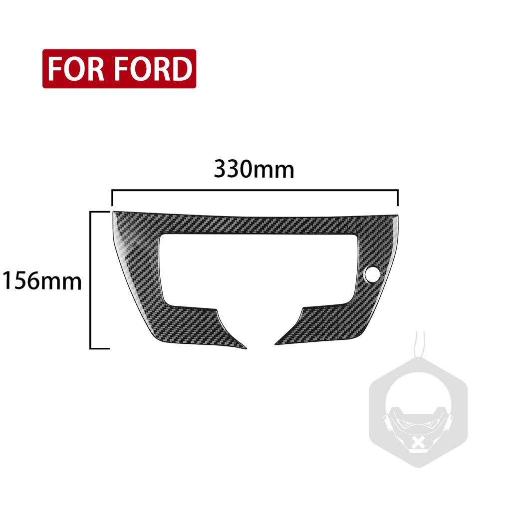 For Ford F150 Raptor 2015- Real Carbon Fiber Car Rear Door Cover Switch Trunk Handle Trim Stickers Exterior