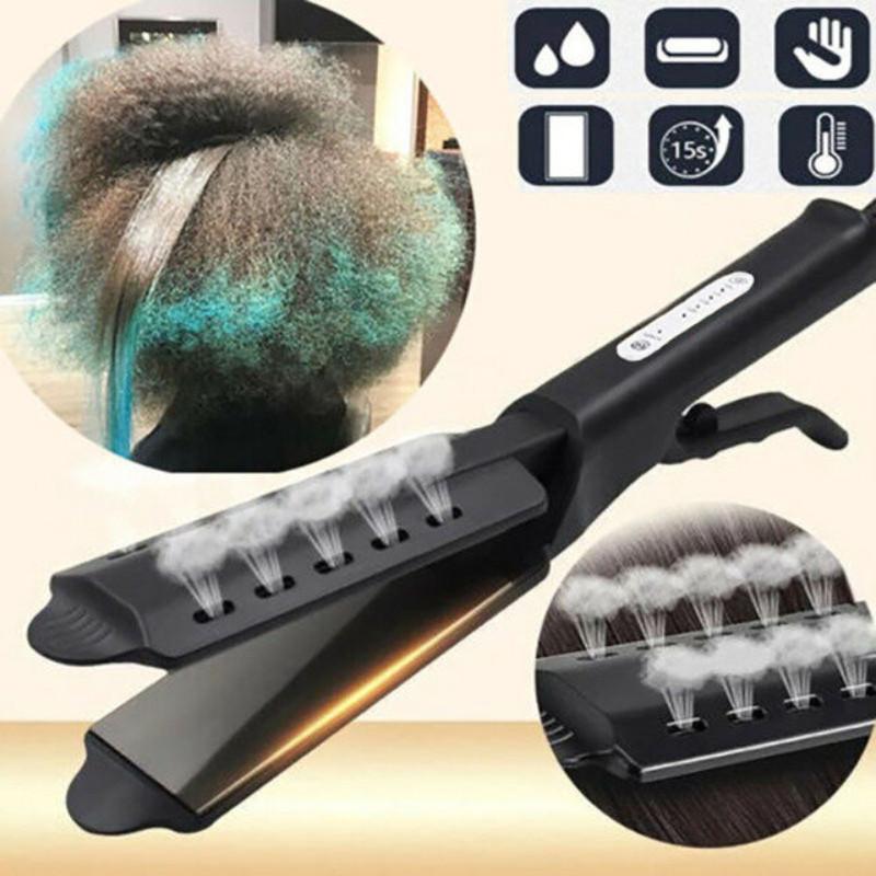 Professional Salon Uk Ceramic Steam Tourmaline Ionic Flat Iron Straightener Hair