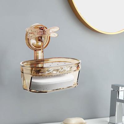 -Suction Cup Soap Box, Dish, Sponge Holder, Dish for Toilet, Bathtub