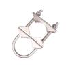 M6 U Bolts Mounting Hardware Heavy Duty Anti-Rust Mast To Mast Clamp V Jaw Block Mount Bracket Kit For Outside Home Antenna
