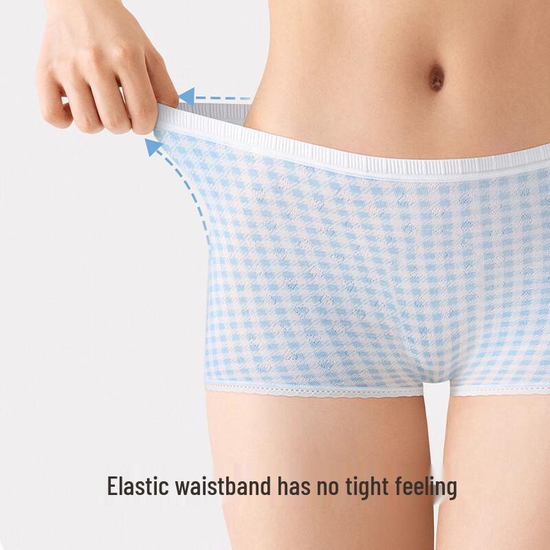 FitonTon Women's 2-in-1 Cotton Antibacterial Boyshorts 4-Pack