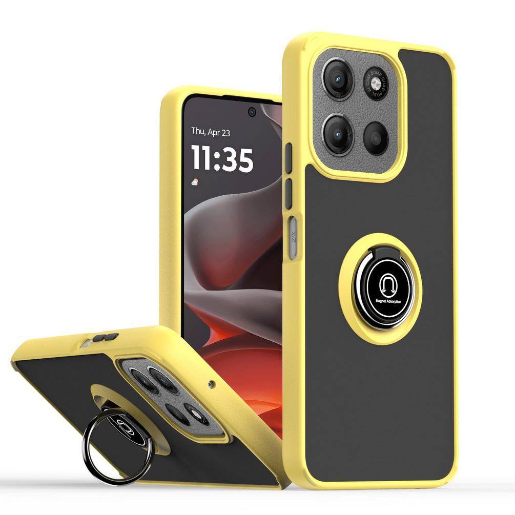 Rotatable Bracket Case for Moto G15 G05 G75 G55 G35 G85 G34 G24 G04 G84 G54 G13 G23 G53 G32 G60 G30 G20 G10 Finger Ring Cover