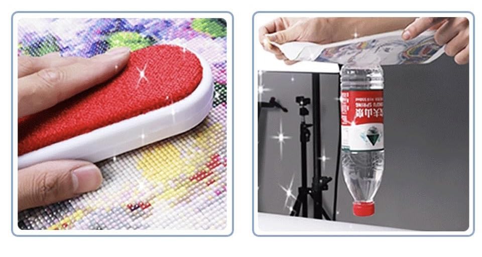 ALL Fairy Dust Beads Diamond Art A3 Square DIY Craft Diamond Painting Kit, Beads, Kit, Gift, (Flamingo)