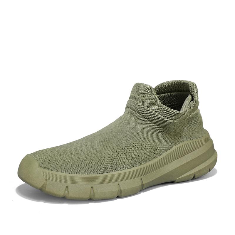 

Мужские кроссовки TUINANLE без шнуровки на сетчатой ​​платформе, легкая повседневная спортивная обувь для бега