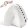 Orthopedic Leg and Knee Pillow | Relieves Pain I Ergonomic Memory Foam | Breathable Washable | Adjustable Strap