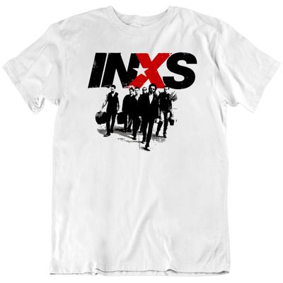 חולצת טי של להקת INXS למוזיקה, כל המידות S M L 234XL, כותנה, שרוול קצר EE02