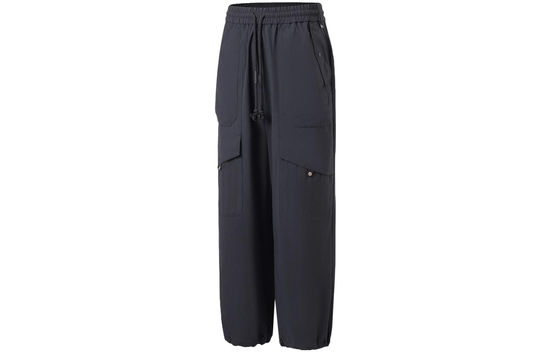 Li Ning Casual Pants Men s Charcoal Black AKXT035-2 L