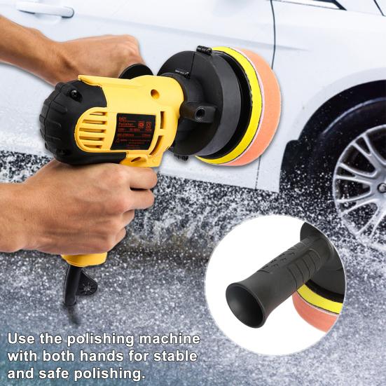 700W Adjustable Speed Car Electric Polisher Auxiliary Handle US/UK/EU/Australian Plug Car Polishing Machine Buffing Sponge Kit