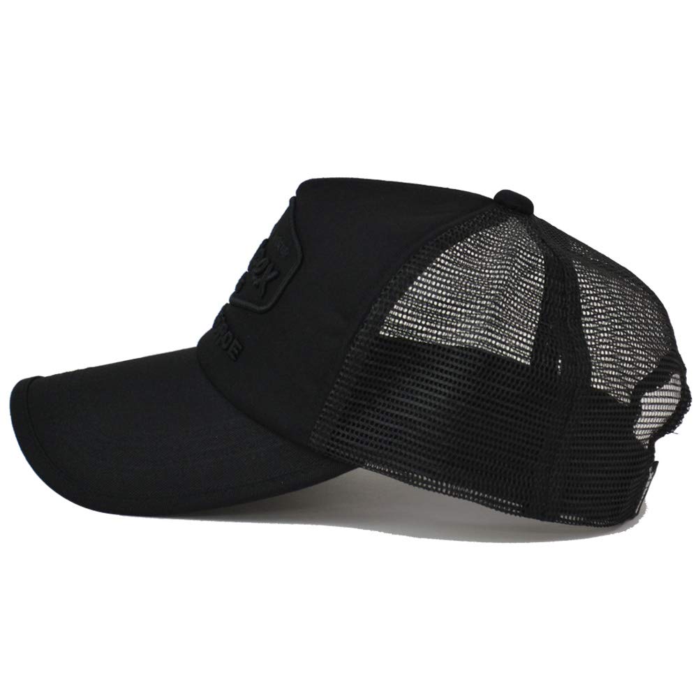 [Avirex] AIR FORCE Embroidered Mesh Cap 14590200 (All Black)