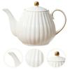 OUNONA Ceramic Teapot, Heat-Resistant, Nordic Style, White, 800ml Capacity, Perfect for Afternoon Tea, Restaurants, Offices, Home Use, and Commercial