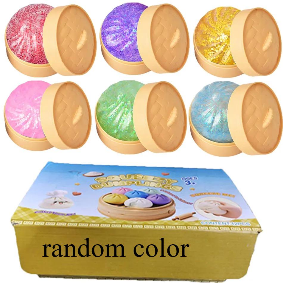

1Pcs Colors Are Randomgifts Fidget Toy Colorful Dumpling Squishes Stress Balls Reusable Low Rebound Decompression Dough Ball Uni