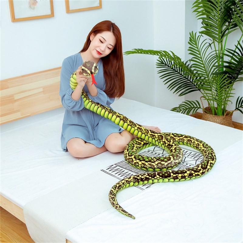 Oversized Snake Prank Toy Stuffed Animals Toy for Adult Halloween Stuffed Snake Figure Toy Prank for Kids