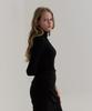 Kamino Ribbed Turtleneck Knit Black