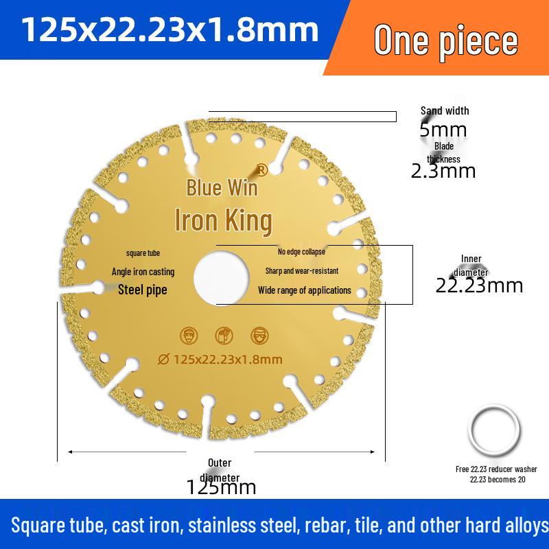 Stainless Steel Angle Grinder Disc: Iron Cutter, Metal Saw, Diamond Grinding Wheel, Tile Grooving