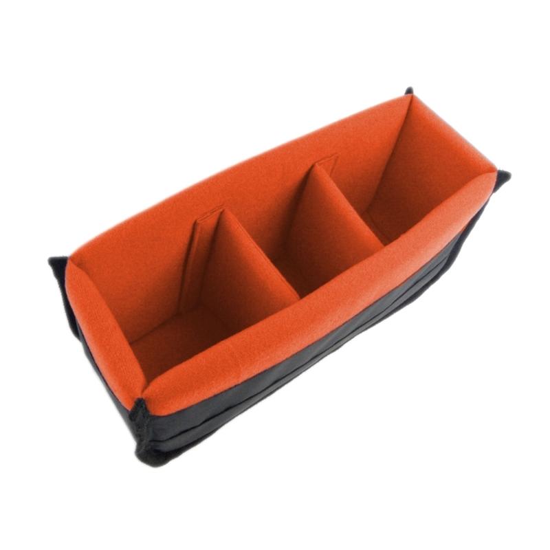 Nylon Velvet DSLR SLR Camera Insert Organizers Case with Adjustable Padding for Safe Storage