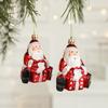 2Pcs Donut Xmas Tree Hanging Exquisite Christmas Santa Claus Pendant  New Year
