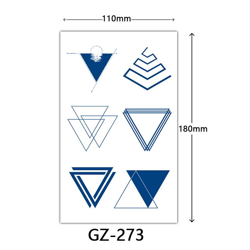 Herbal Semi-Permanent Tattoo Sticker, Semi-Permanent Tattoo Sticker, Anti-Rub, Anti-Sweat Tattoo