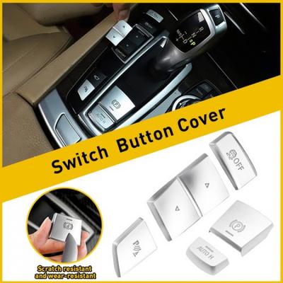 Chrome Handbrake Auto Hold Button Switch Cover Trim For BMW 5 6 7 X3 X5 X6 F10 V