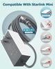 Starlink Mini Power Supply Adapter 30V 2A 60W AC To DC Charger 110V 240V Input Waterproof Wall Plug with 2M DC Power Cable for Starlink Mini Dish