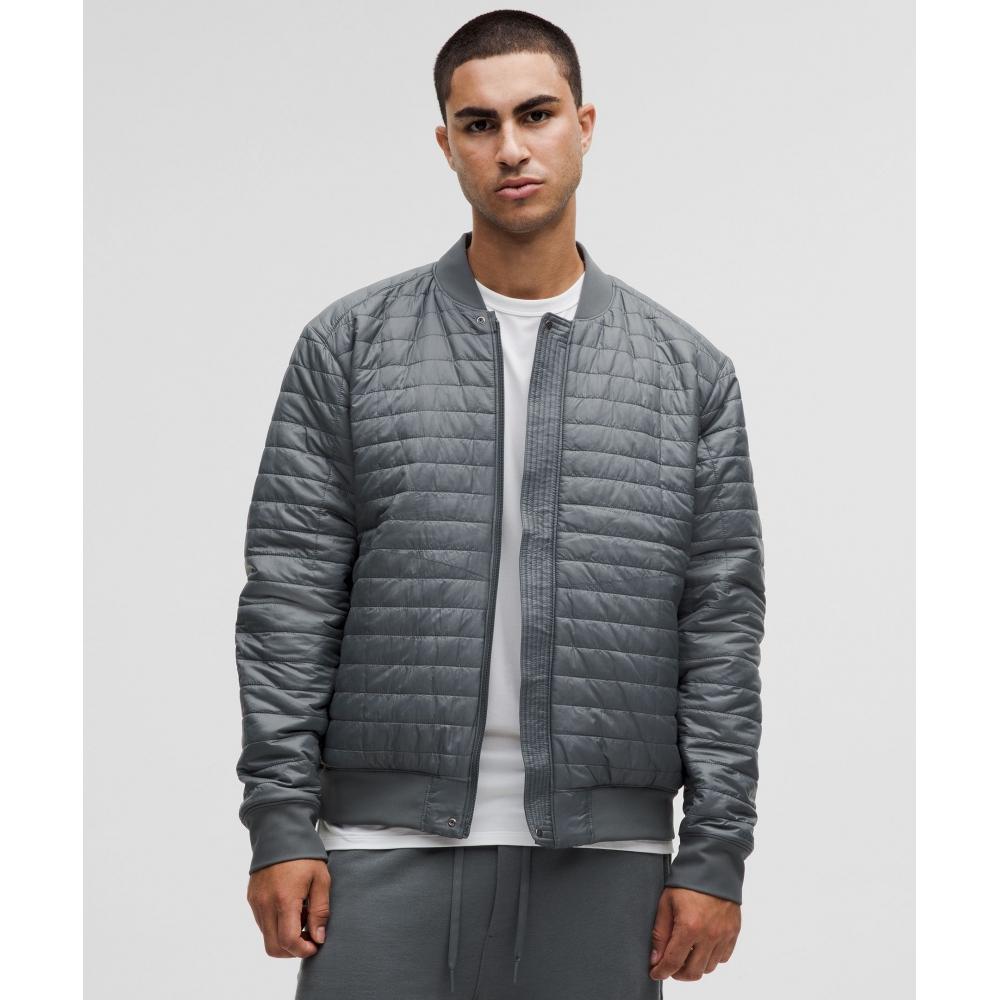 Lululemon Switch Over Bomber Jacket Oil Grey