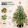 Holiday Decoration Crafting Tools DIY Beaded Christmas Tree Kit, Handmade with LED Lights, Party Props Craft Project, Bead Kit for Adults, Home
